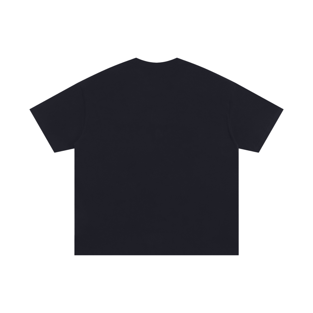 The Hill Blue Flame - Black Unisex Oversized Cotton T-Shirt