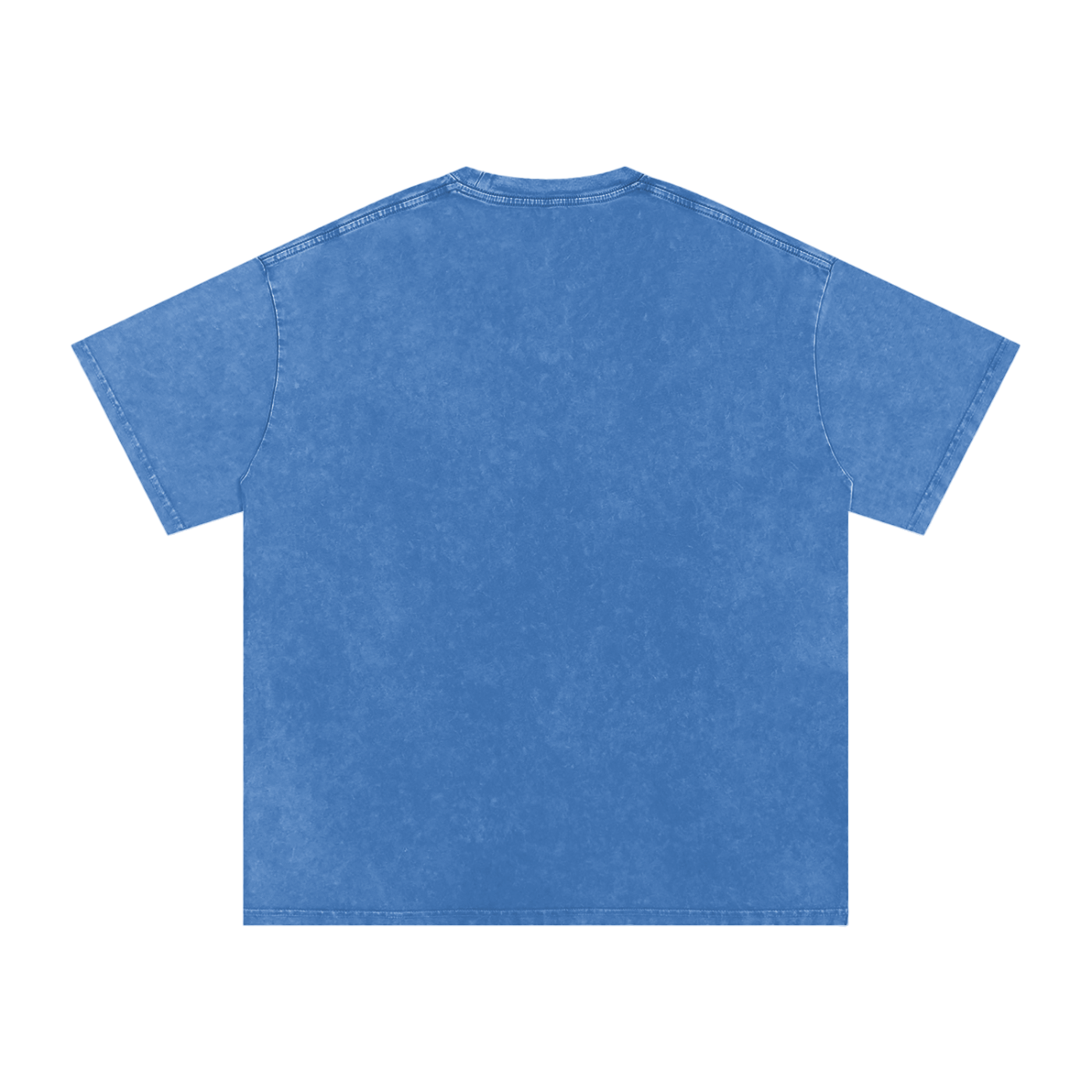 The Hill United - Blue Snow Washed Oversized Cotton T-Shirt
